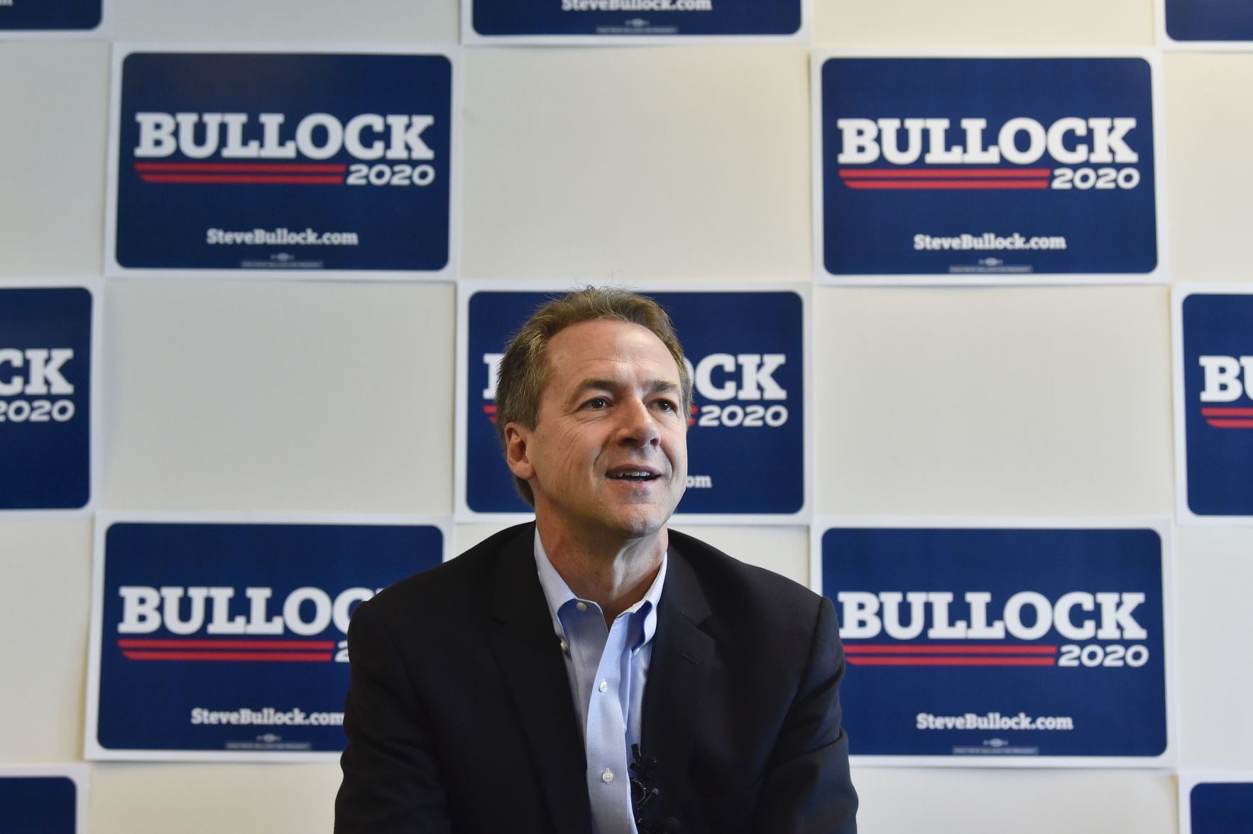 Gov. Steve Bullock, Democratic presidential candidate, holds a roundtable discussion